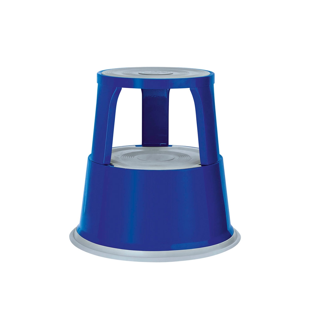 Rollhocker Metall blau