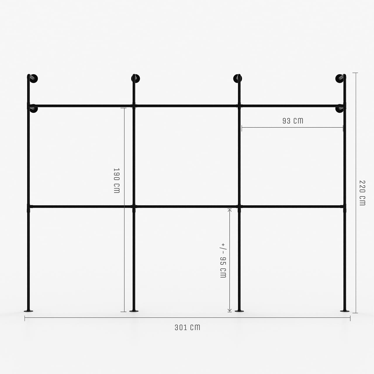 Ladenbausystem schwarz Ladenbausystem schwarz