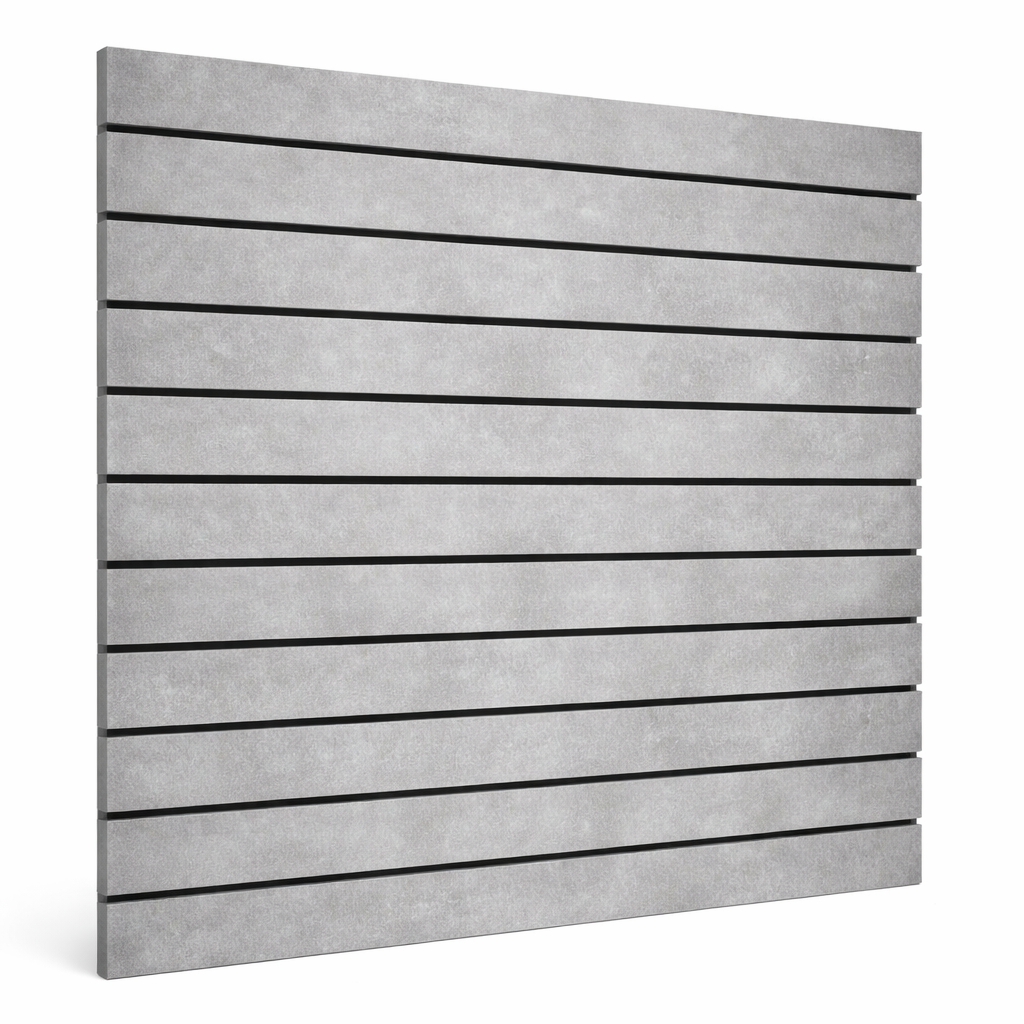Spacewall Lamellenwand Grau Betonoptik