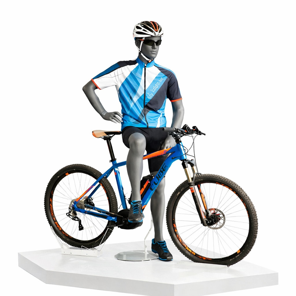 Sportliche Schaufensterpuppe männlich