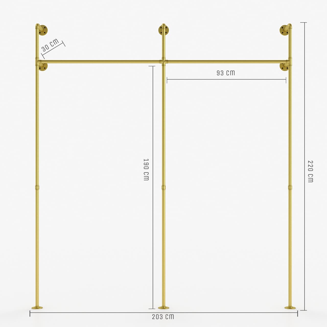 Ladenbausystem PAMO, gold Ladenbausystem PAMO, gold