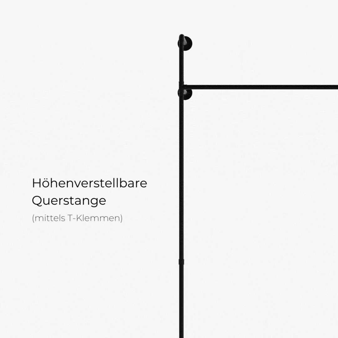 Konfektionsständer Ecke, schwarz Konfektionsständer Ecke, schwarz