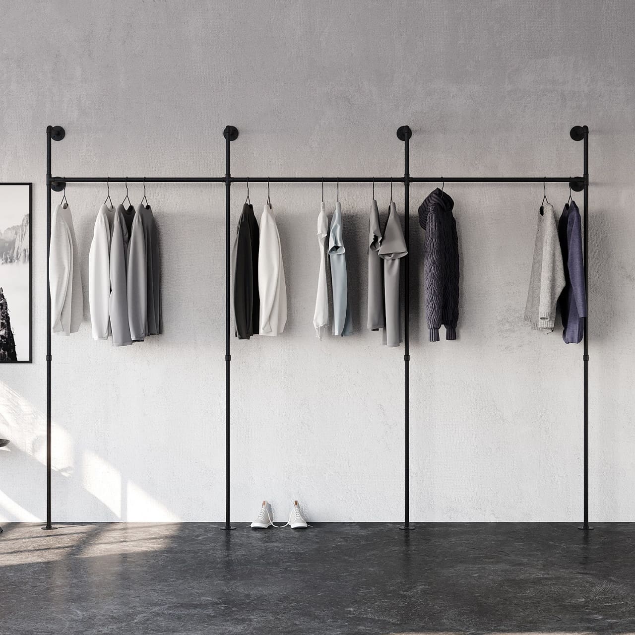 Regalsystem PAMO, schwarz Regalsystem PAMO, schwarz