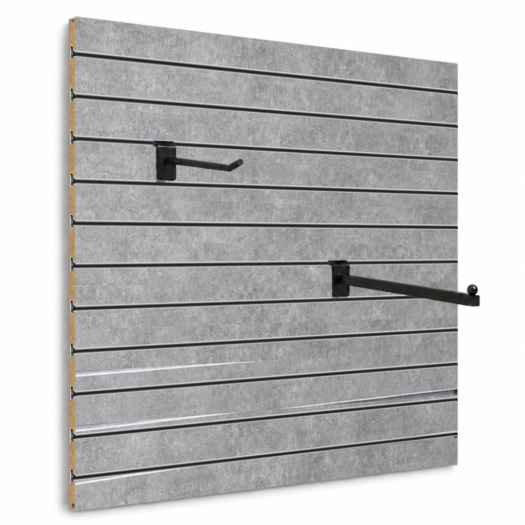 Spacewall Lamellenwand Grau Betonoptik