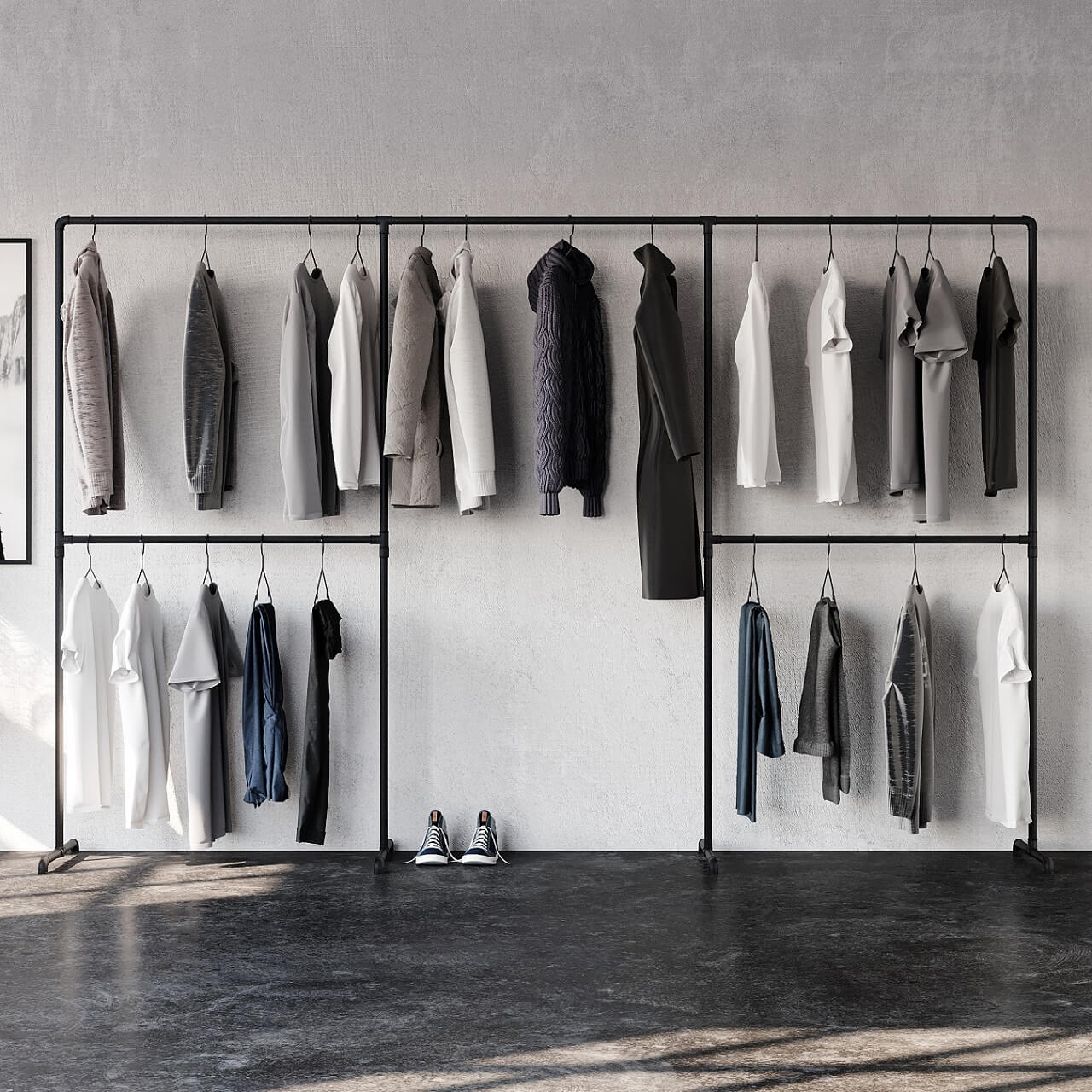 Ladenbausystem, schwarz Ladenbausystem, schwarz
