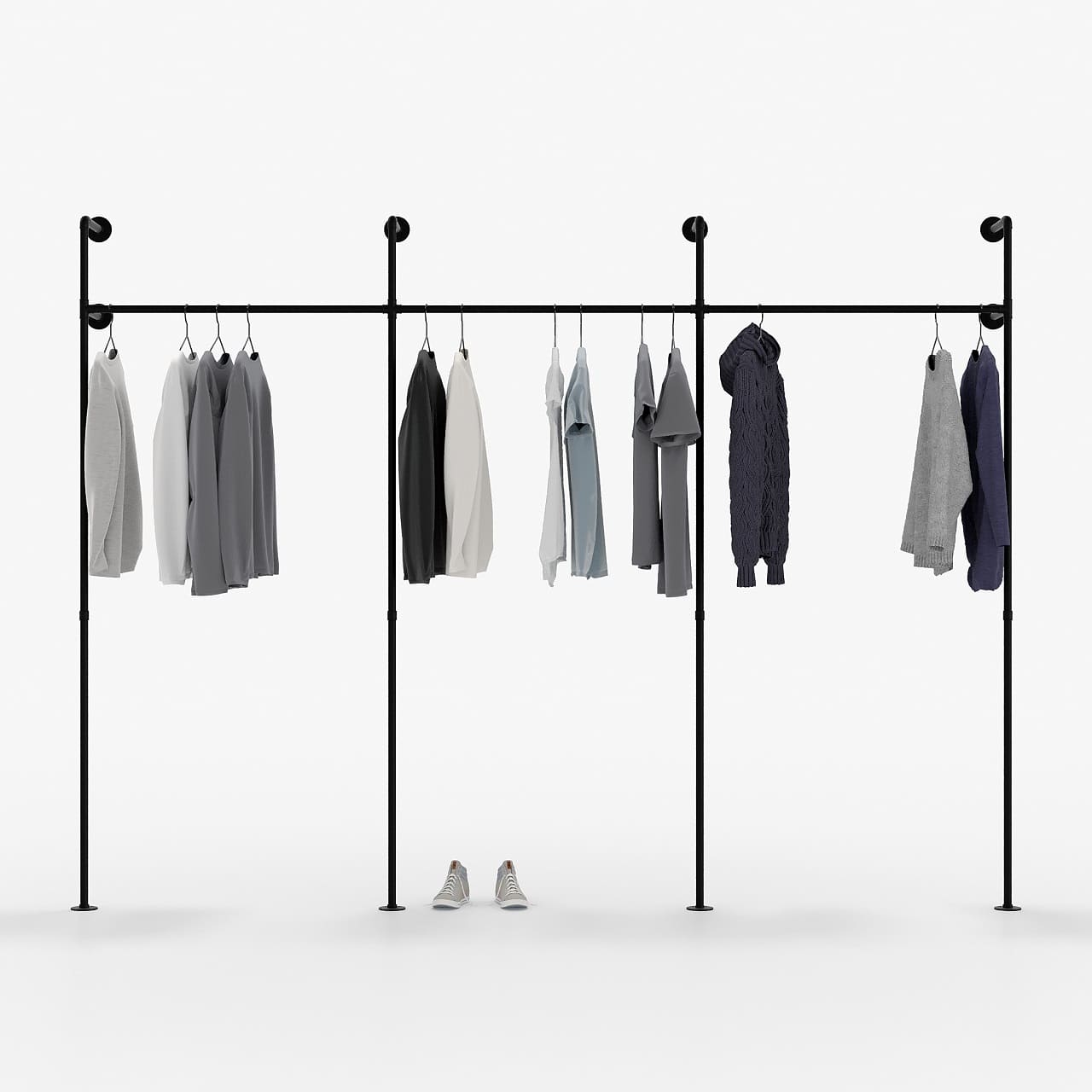 Regalsystem PAMO, schwarz Regalsystem PAMO, schwarz