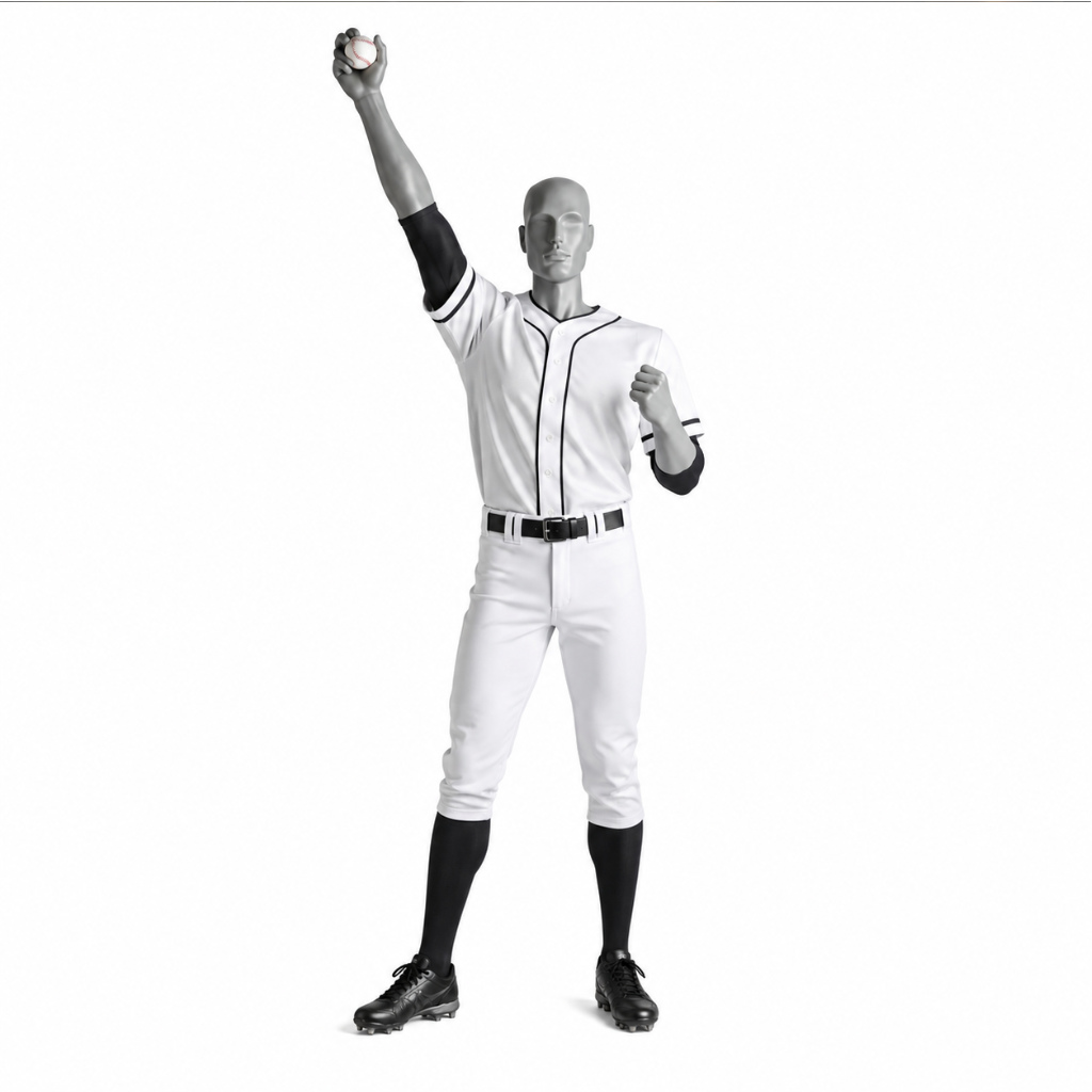 Sport Schaufensterpuppe Herren – Jubel-Pose mit erhobenen Arm