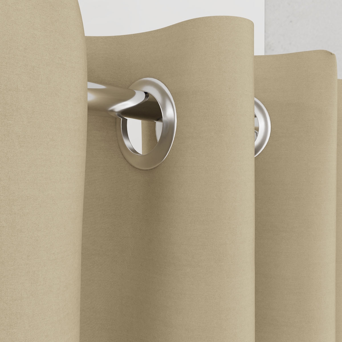 Vorhang beige für Umkleidekabine