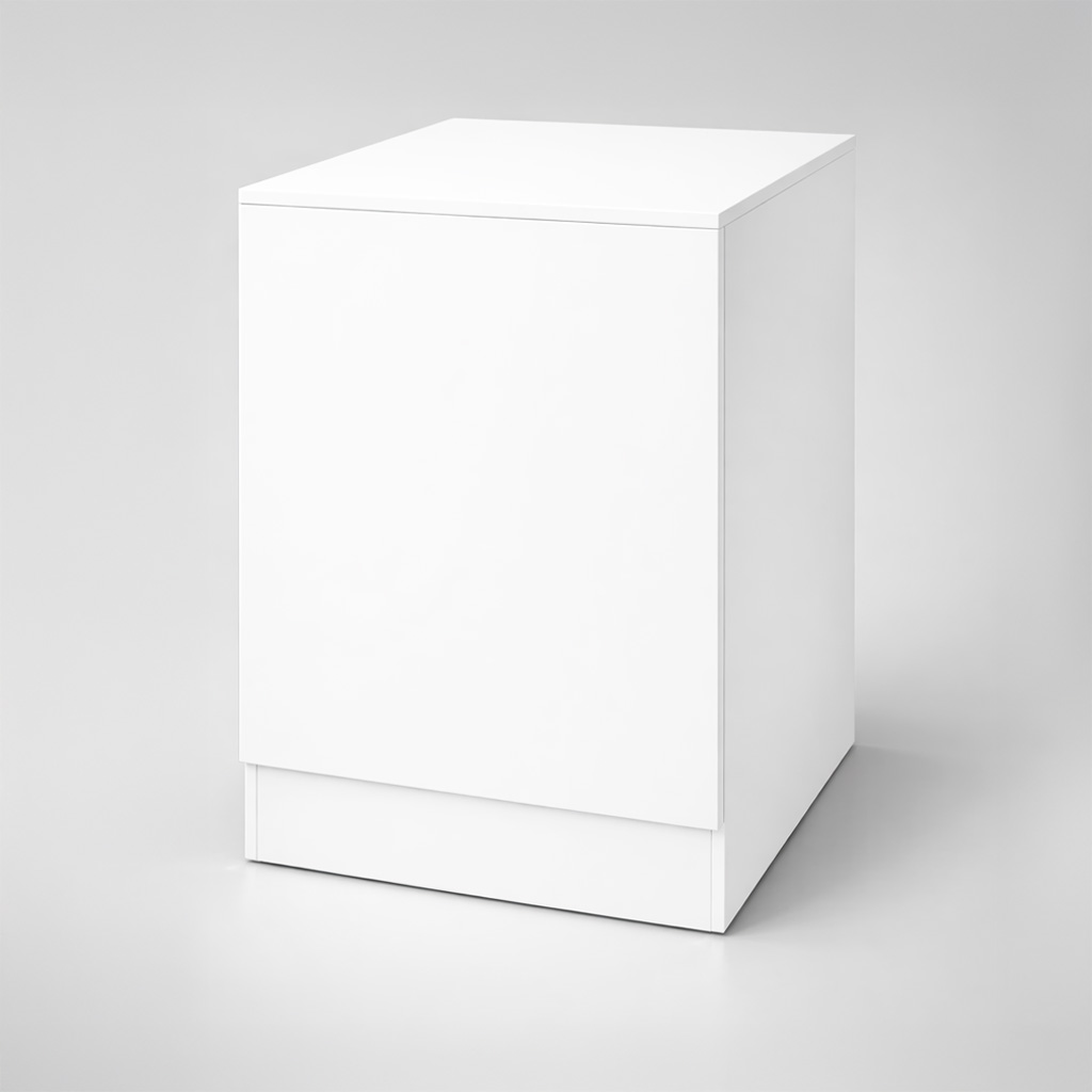 Ladentheke Dekor weiß