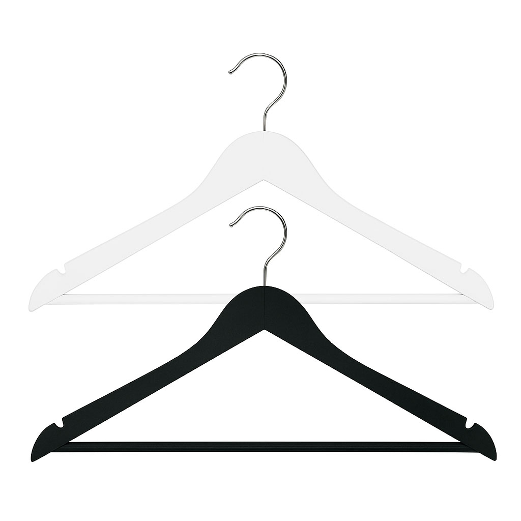 Premium Kleiderbügel mit Steg, 45 cm Premium Kleiderbügel mit Steg, 45 cm