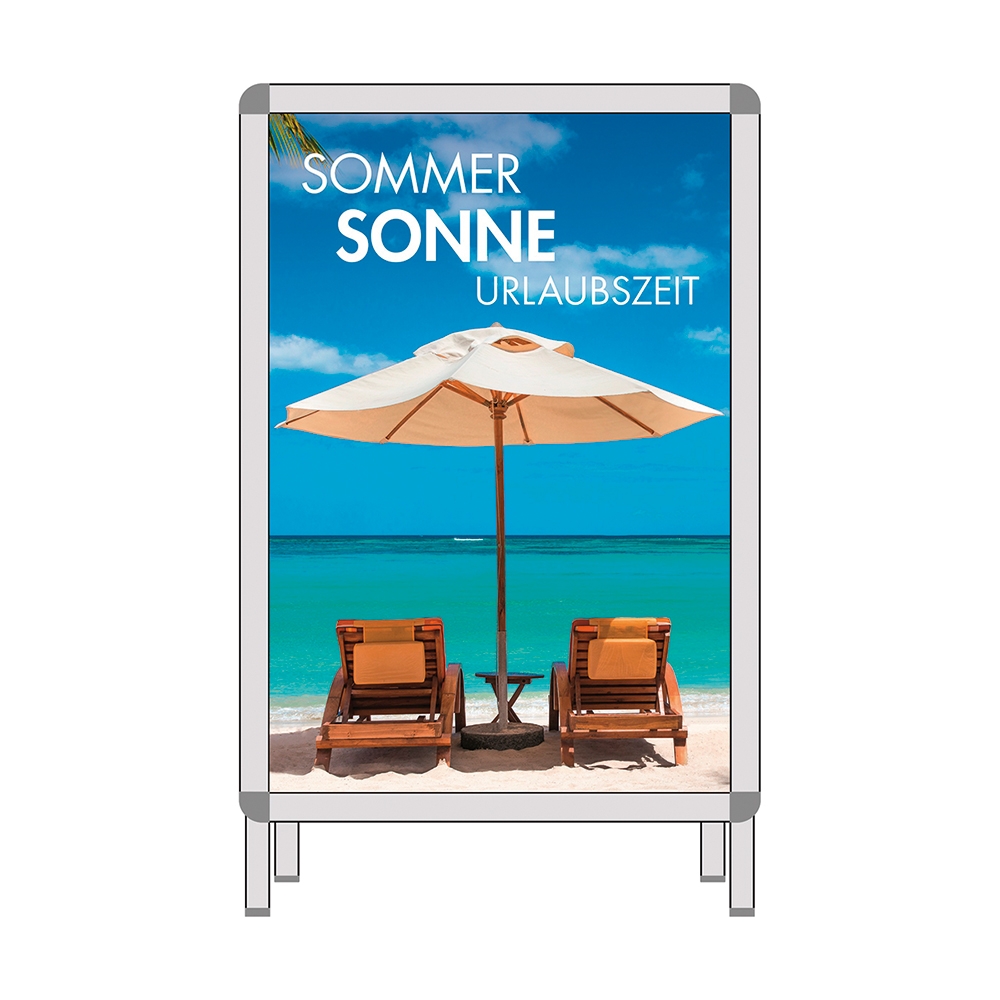 Plakat 'Sommer-Sonne-Urlaubszeit'