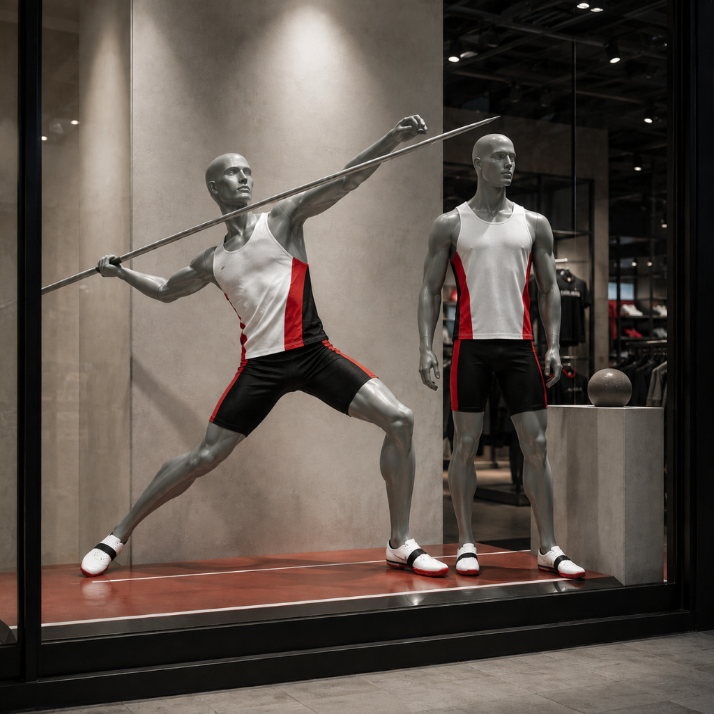 Sport Schaufensterpuppe Herren – Speerwurf