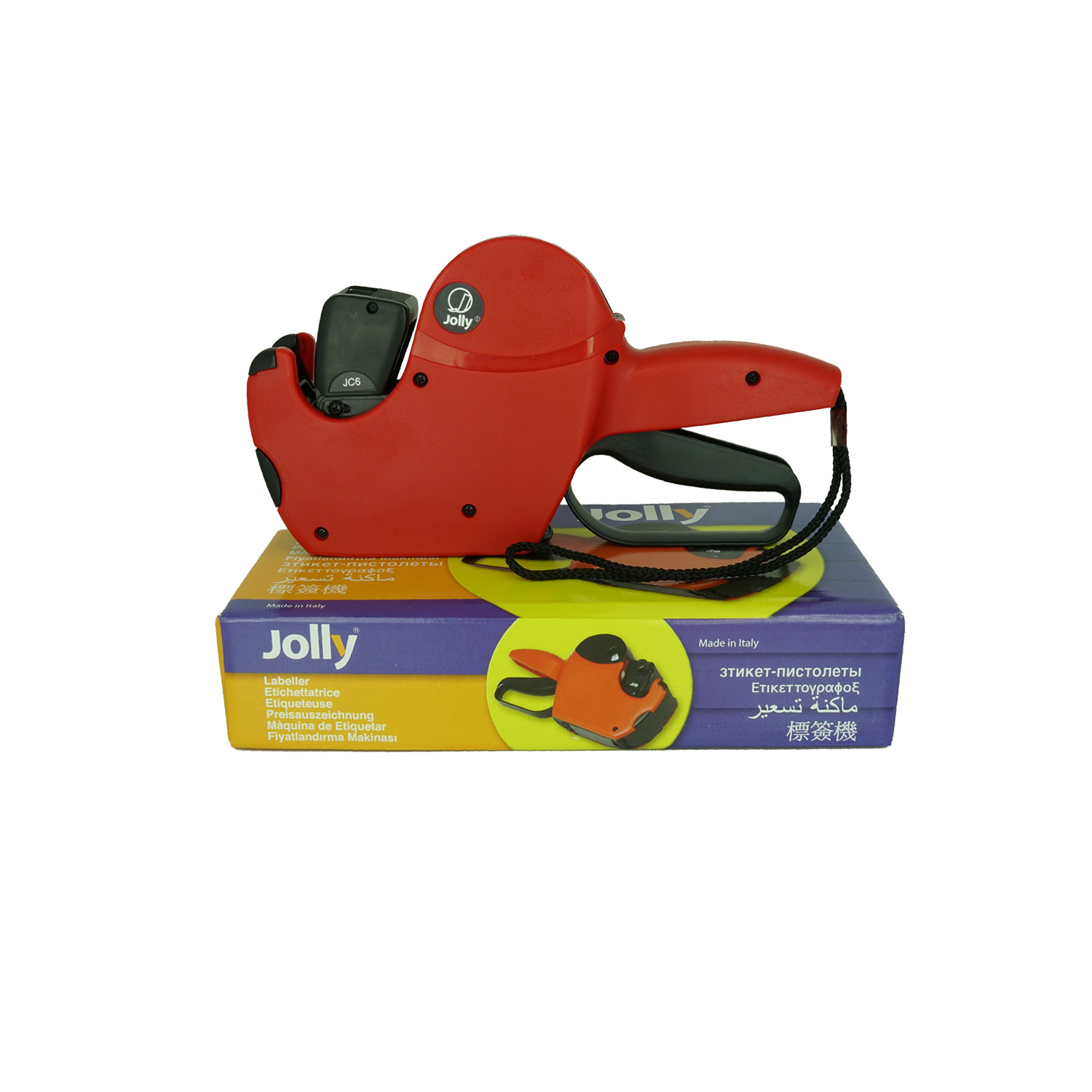 Preisauszeichner Set JOLLY C8 – Mit Etiketten Nach Wahl, Wellenrand, 26x12 Mm