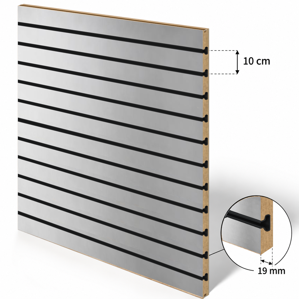 Spacewall Lamellenwand Alu gebürstet