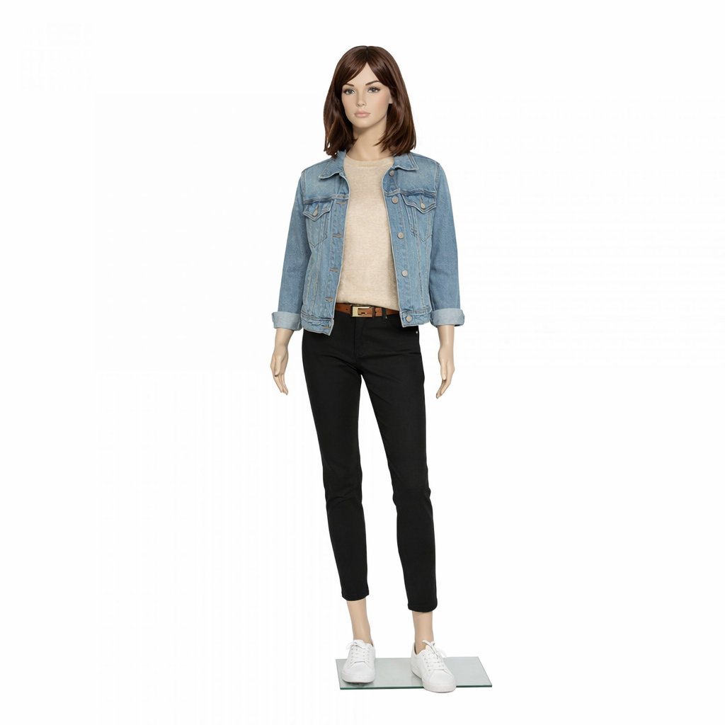 Schaufensterpuppe Frau geschminkt